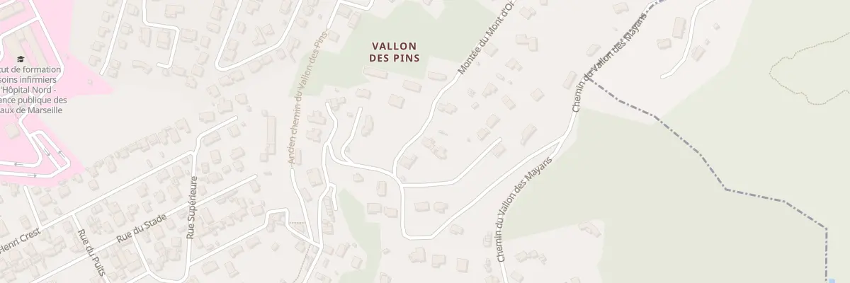 Plan du 14 Mte du Mont d’Or à Marseille 15e Arrondissement