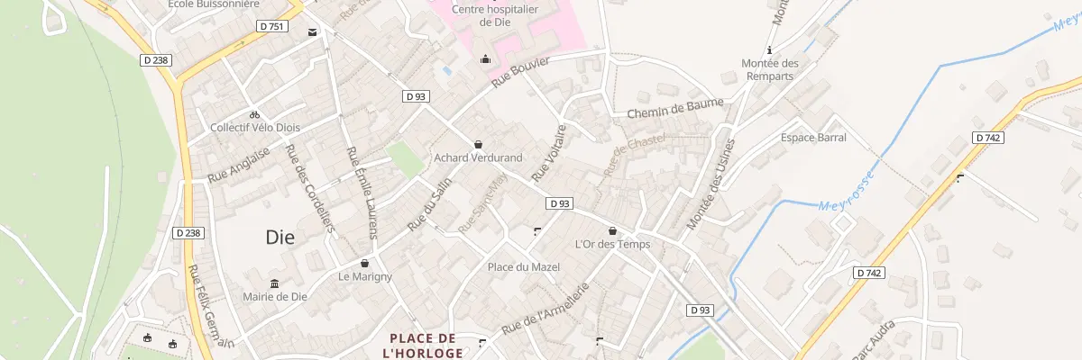 Plan du 4 Rue Voltaire à Die