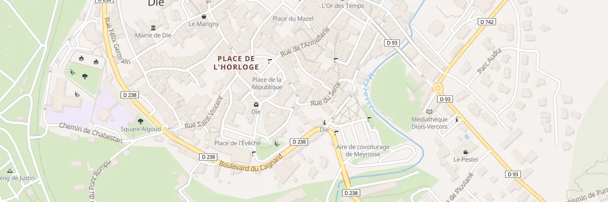 Plan du 14 Rue du Serre à Die