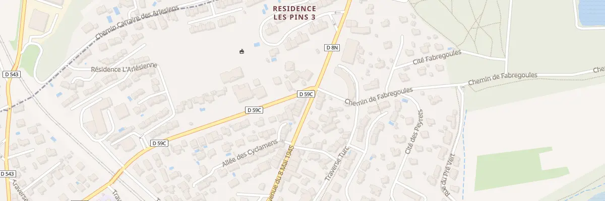 Plan du 305 Rte Nationale 8 à Septèmes-les-Vallons