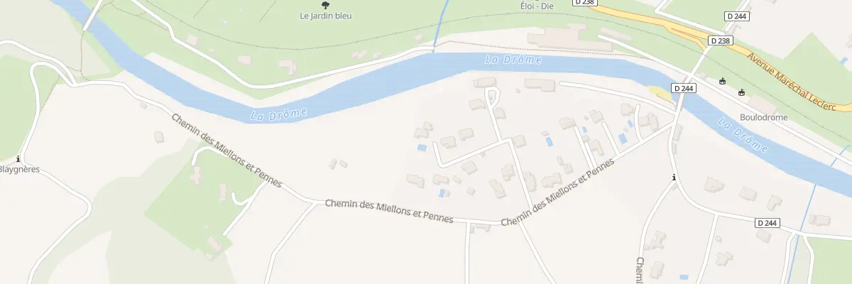 Plan du 180 Imp de l’Adret à Die