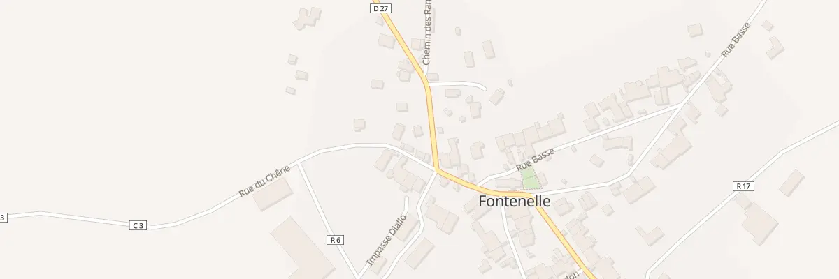 Plan du 9 Rte de Fontaine Française à Fontenelle