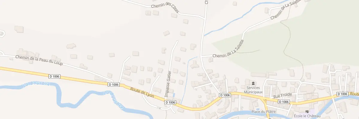 Plan du 8 Lot Gatier à Cessieu