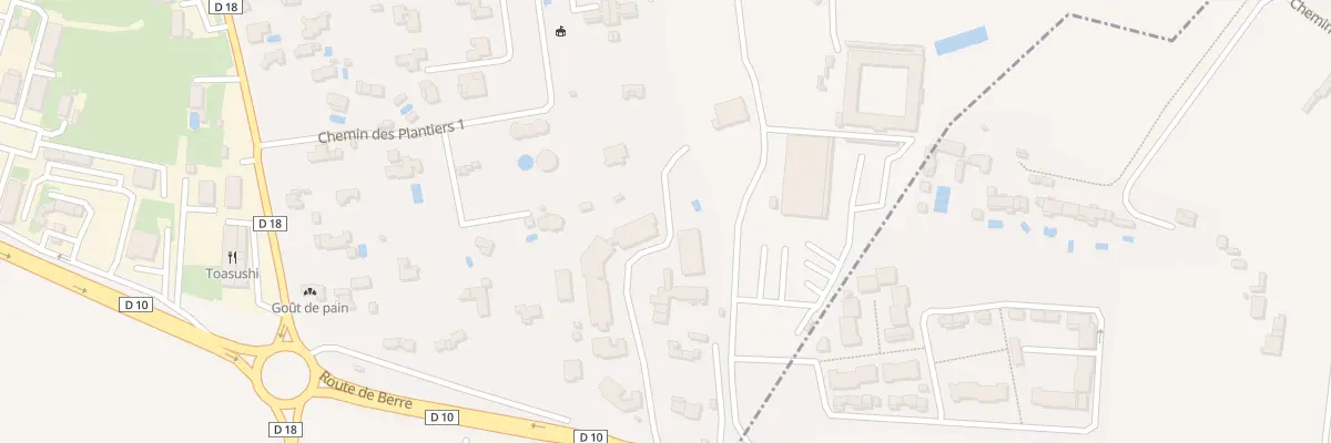 Plan du 100 Chemin de Berre à Éguilles
