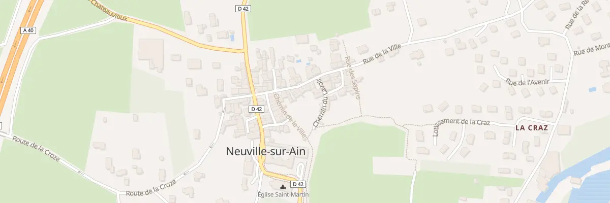 Plan du 66 Rue de la Ville à Neuville-sur-Ain