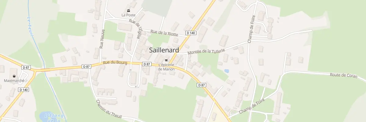Plan du 369 Rue du Bourg à Saillenard