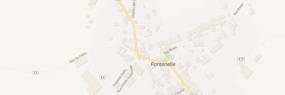 Plan du 4 Rte de Fontaine Française à Fontenelle