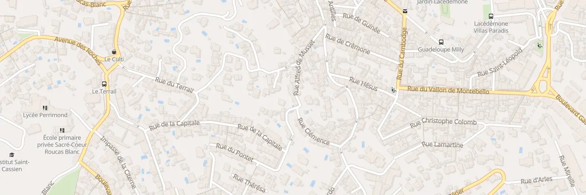 Plan du 30 Rue alfred de musset à Marseille 7e Arrondissement