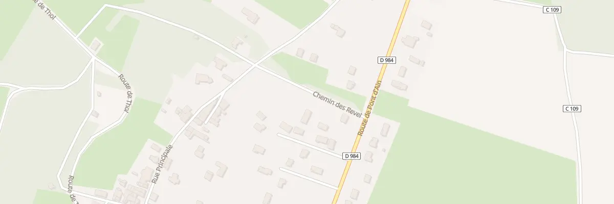 Plan du 91 Che des Revel à Neuville-sur-Ain
