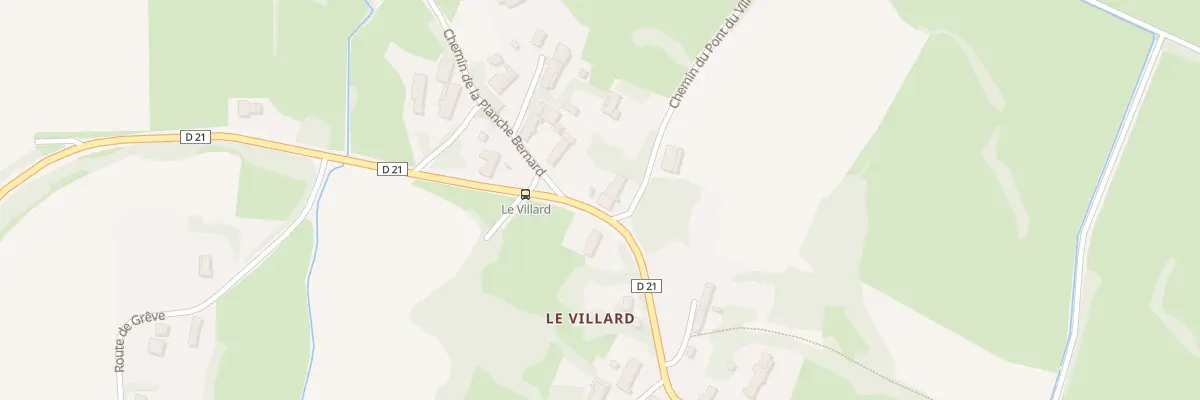 Plan du 1 Chem du Pont du Villard à Flacey-en-Bresse