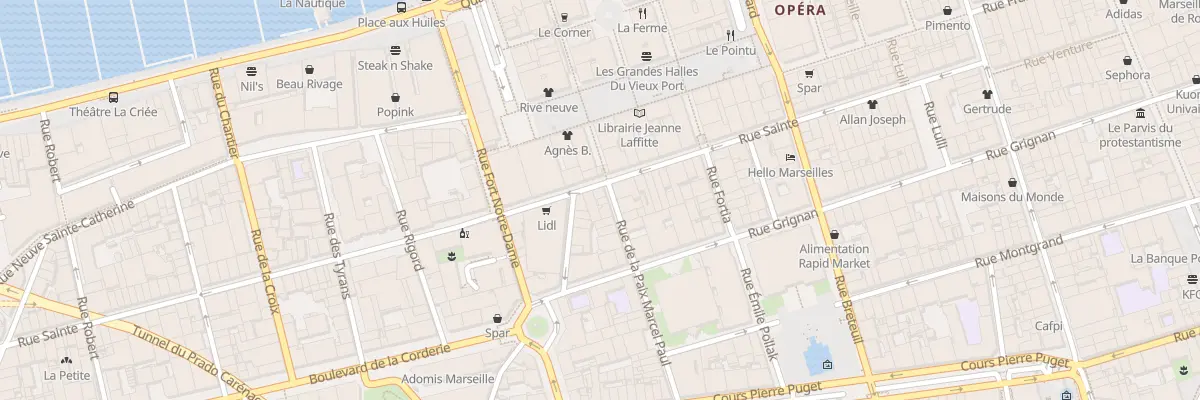 Plan du 63 Rue sainte à Marseille 1er Arrondissement