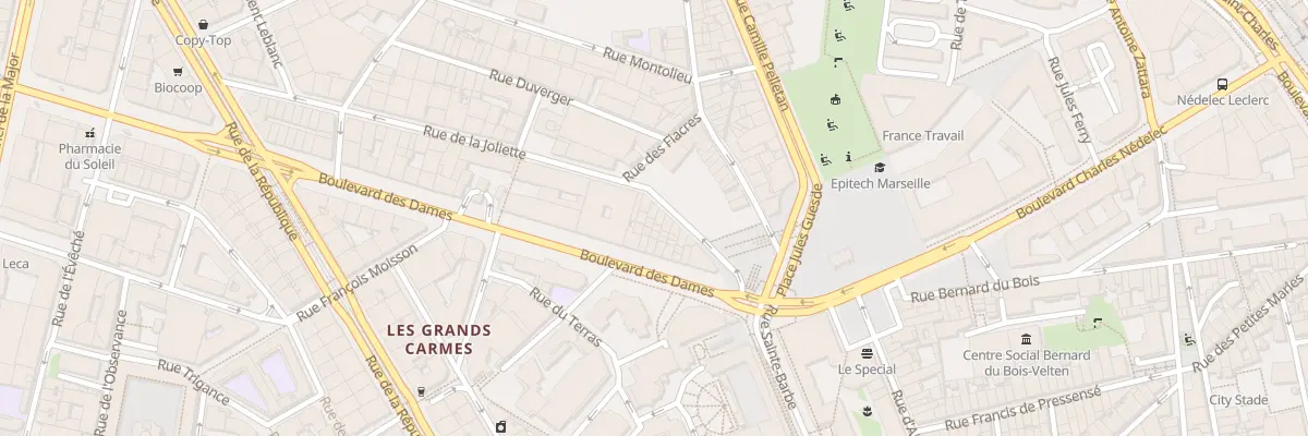 Plan du 15 Rue de la joliette à Marseille 2e Arrondissement