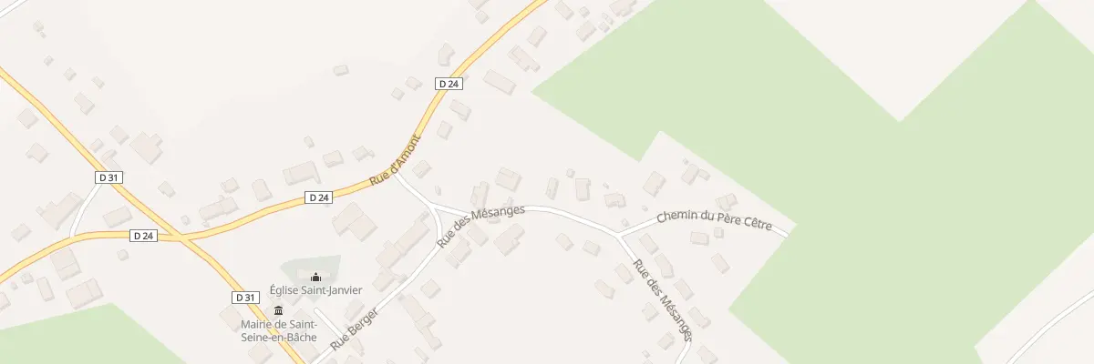 Plan du 24 Rue des Mésanges à Saint-Seine-en-Bâche