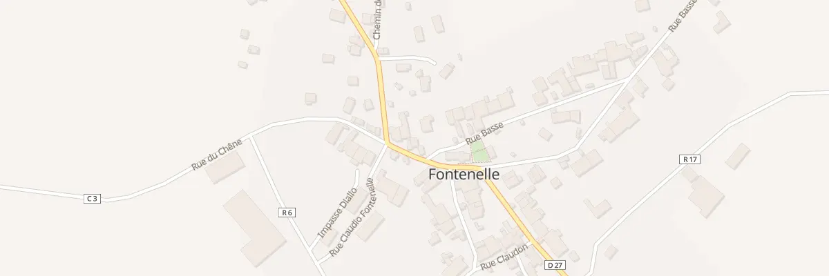 Plan du 2 Rte de Fontaine Française à Fontenelle