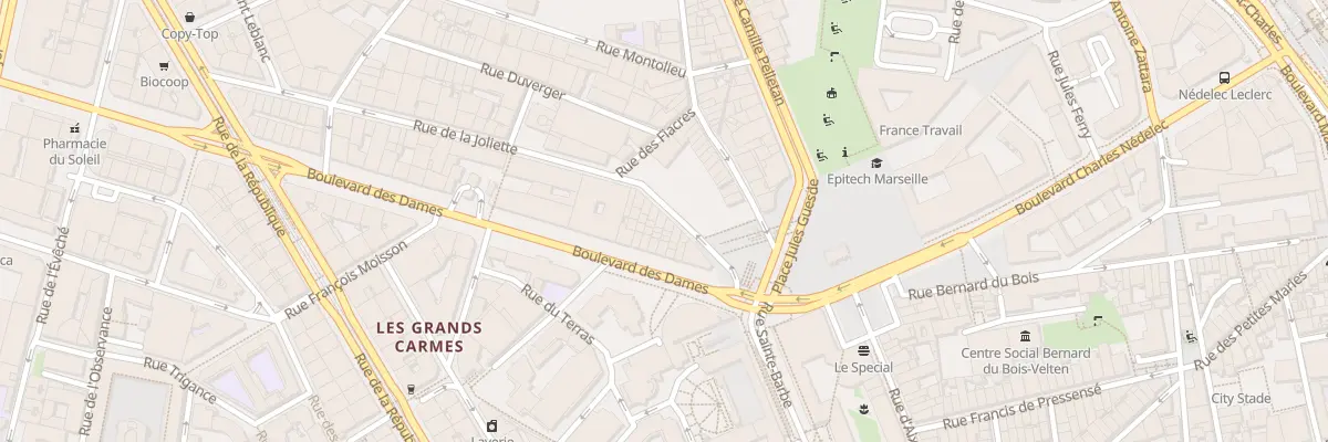 Plan du 11 Rue de la joliette à Marseille 2e Arrondissement