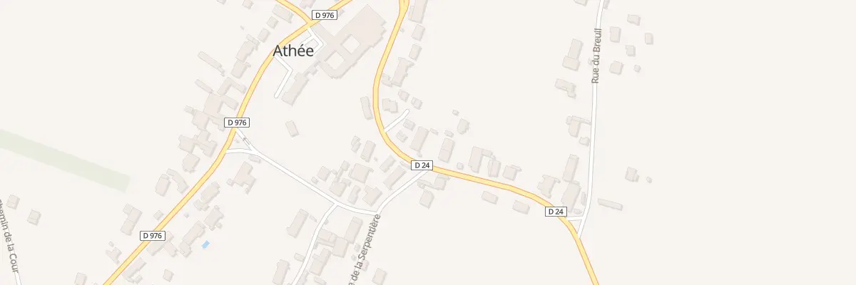 Plan du 13 Rue de la Saône à Athée