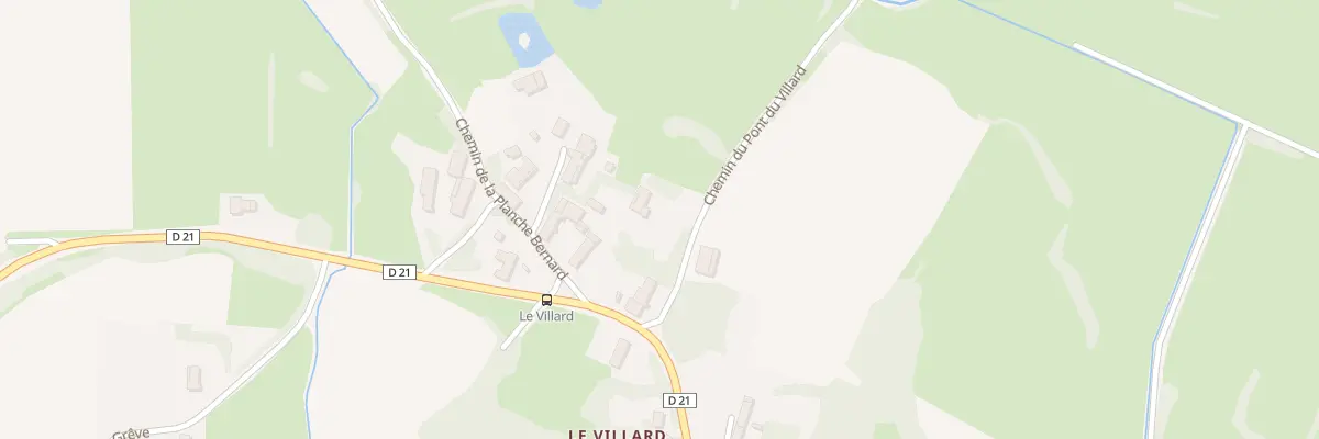 Plan du 5 Che du Pont du Villard à Flacey-en-Bresse