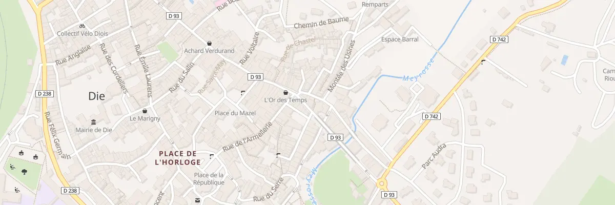 Plan du 3 Rue du Viaduc à Die