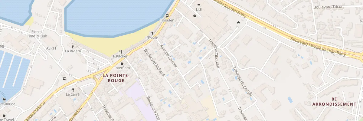 Plan du 11 Av Lauzier à Marseille 8e Arrondissement