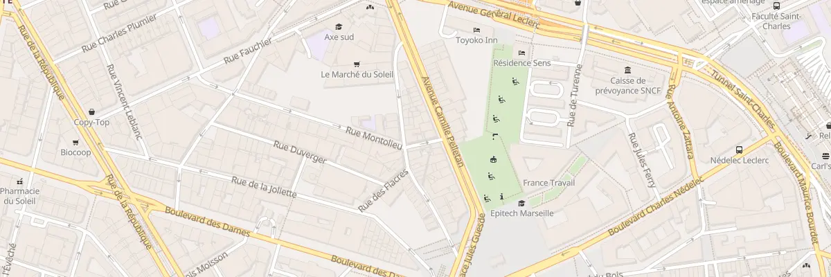 Plan du 4 Rue montolieu à Marseille 2e Arrondissement
