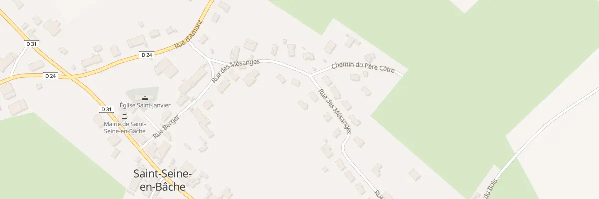 Plan du 21 Rue des Mésanges à Saint-Seine-en-Bâche