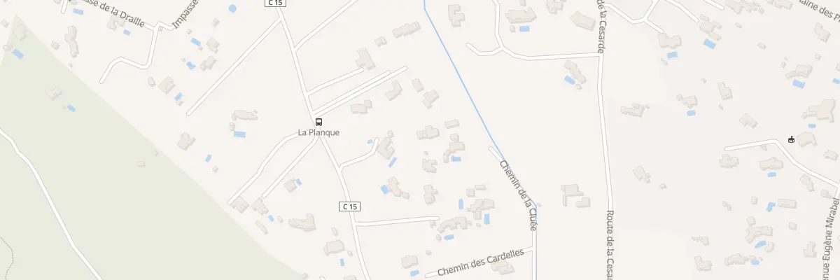 Plan de Che de la Cluee à Cabriès