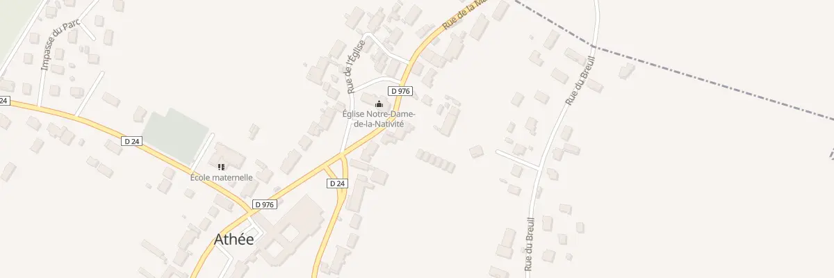 Plan du 8 Rue de la Mairie à Athée