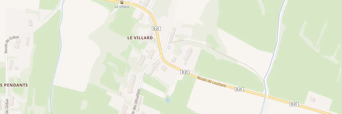 Plan du 2 Imp du Villard à Flacey-en-Bresse