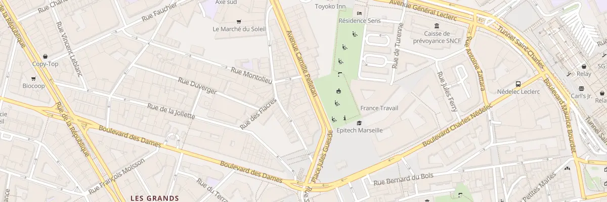 Plan du 11 Av Camille Pelletan à Marseille 2e Arrondissement