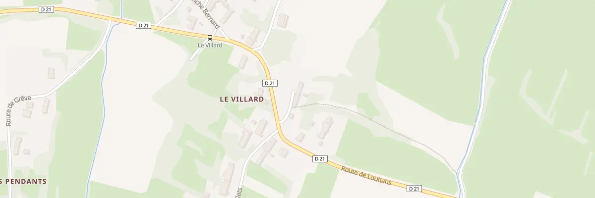 Plan du 4 Imp du Villard à Flacey-en-Bresse