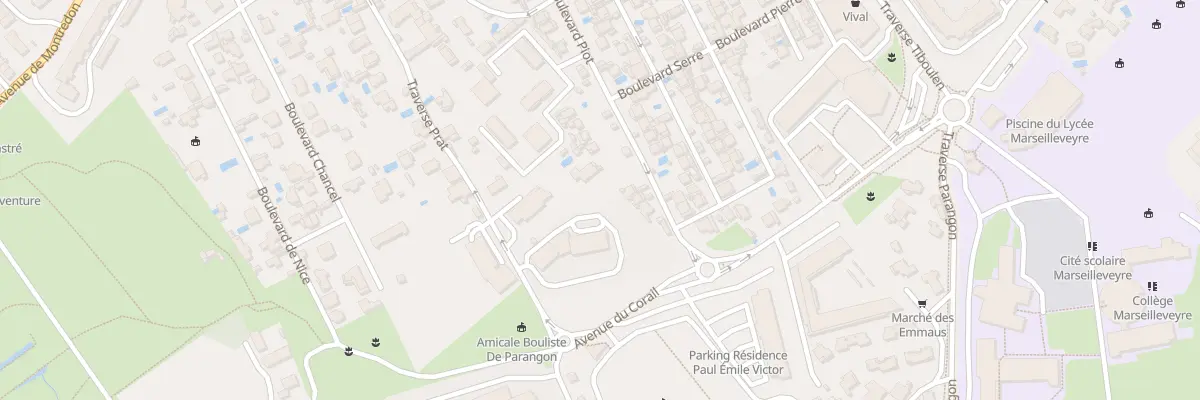 Plan du 96 Bd Piot à Marseille 8e Arrondissement