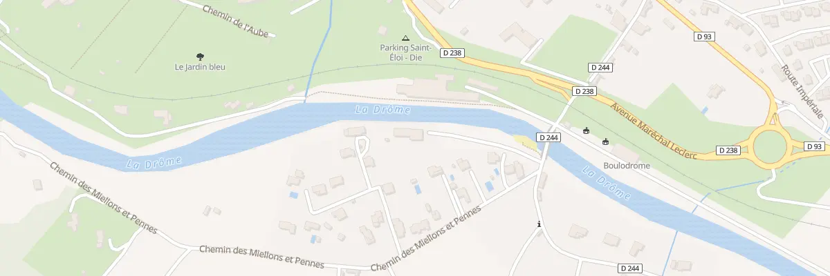 Plan du 2 Che des Miellons et Pennes à Die