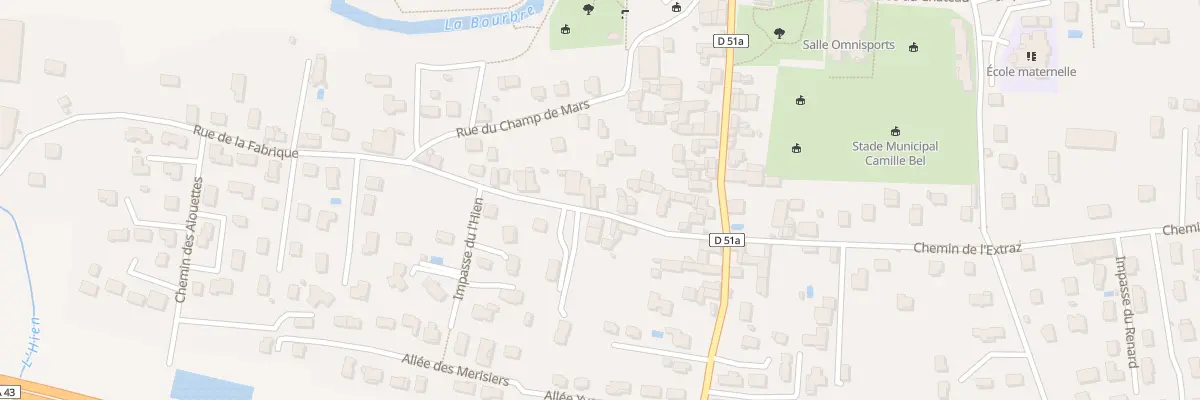 Plan du 12 Rue de la Fabrique à Cessieu