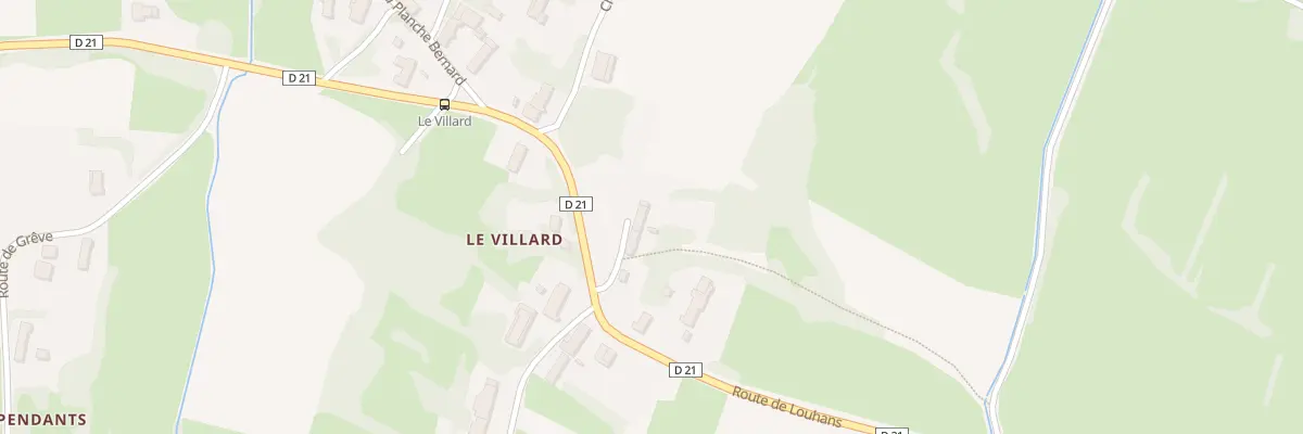 Plan du 6 Imp du Villard à Flacey-en-Bresse