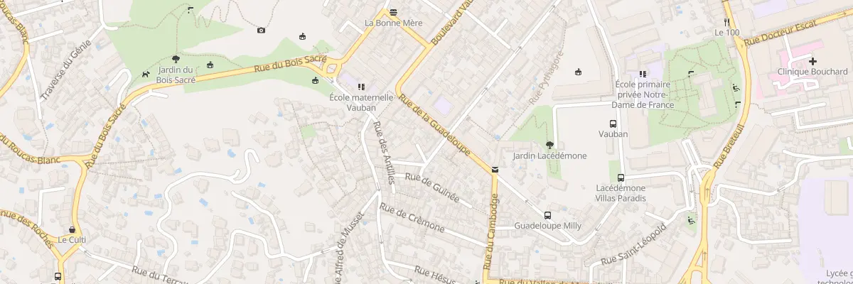 Plan du 18 Rue de la guadeloupe à Marseille 6e Arrondissement