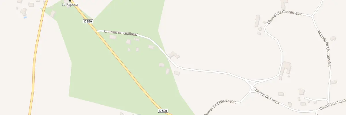 Plan du 25 Che du Guillaud à Biol