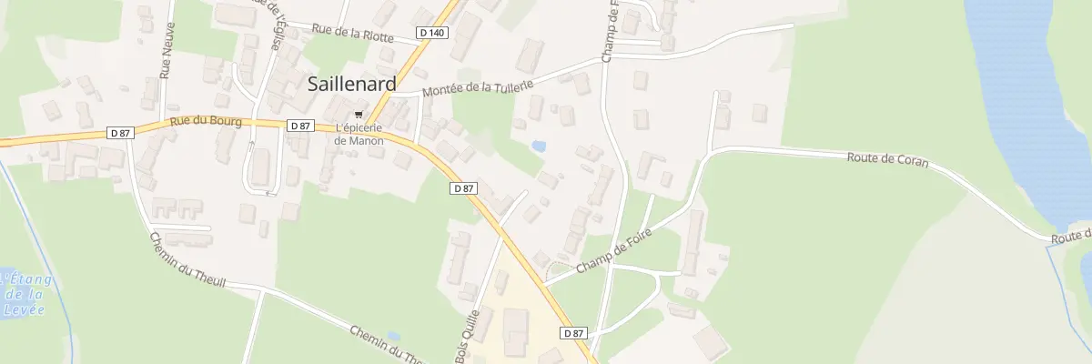 Plan du 503 Rue du Bourg à Saillenard