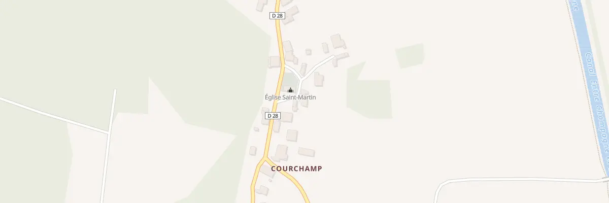 Plan du 2 Rue de la Cure à Chaume-et-Courchamp