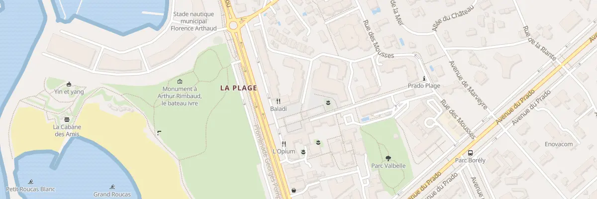 Plan du 59 Prom de la Plage à Marseille 8e Arrondissement