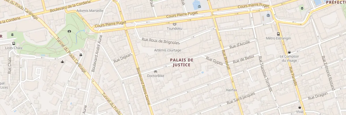 Plan du 24 Rue edouard delanglade à Marseille 6e Arrondissement