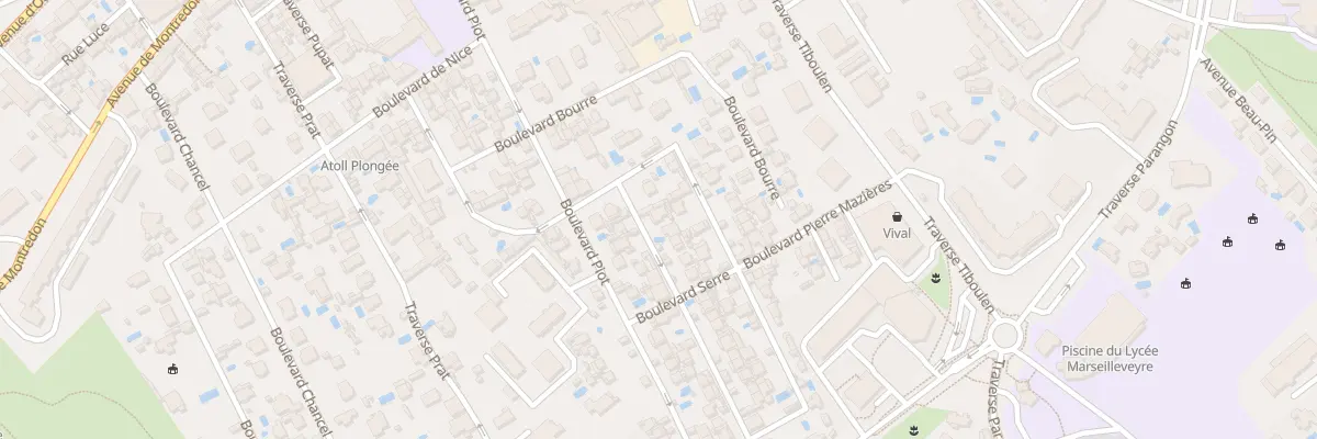 Plan du 5 Bd Challier de Nere à Marseille 8e Arrondissement