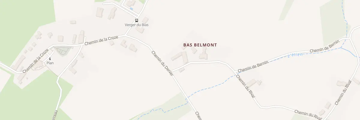 Plan du 3 Che du Rival à Belmont