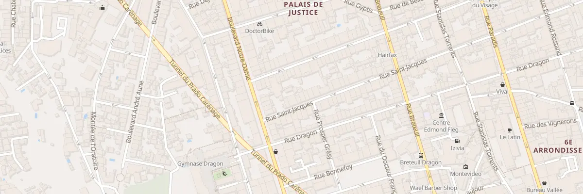 Plan du 96 Rue saint jacques à Marseille 6e Arrondissement