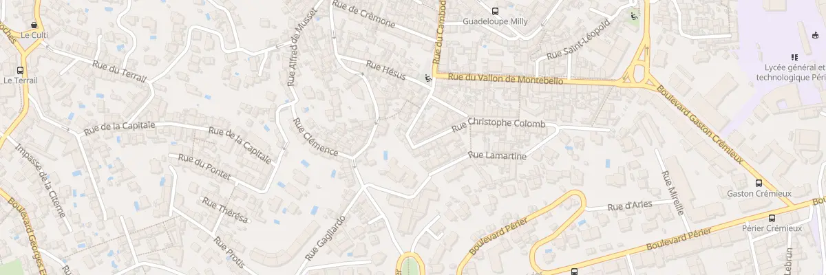 Plan du 1 Rue du christ à Marseille 6e Arrondissement