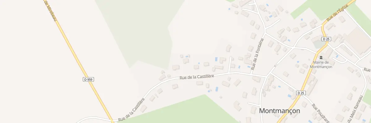 Plan du 18 Rue de la Castillère à Montmançon