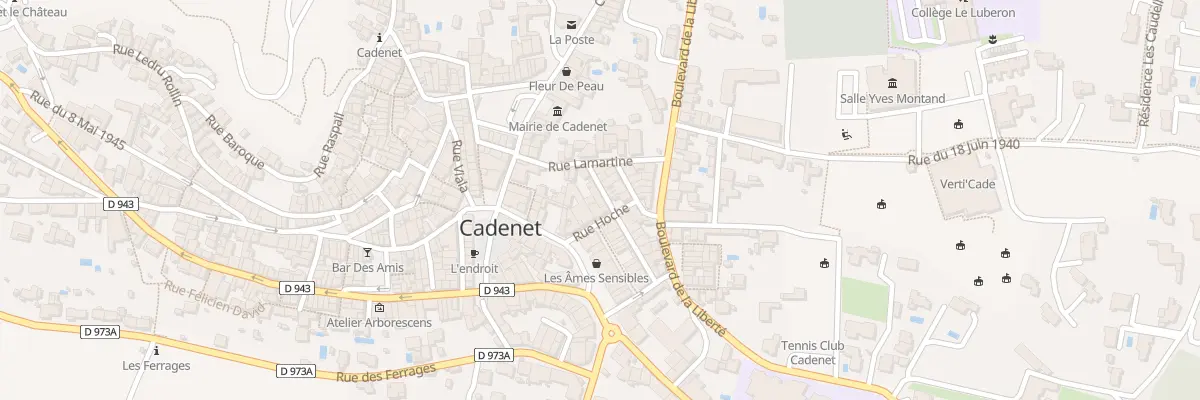 Plan du 9 Rue Jean-Jacques Rousseau à Cadenet