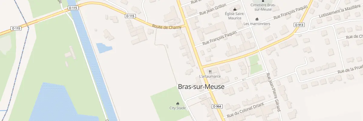 Plan du 21 Av Raymond Poincare à Bras-sur-Meuse