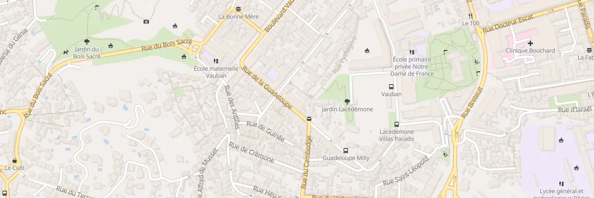 Plan du 11 Rue de la guadeloupe à Marseille 6e Arrondissement