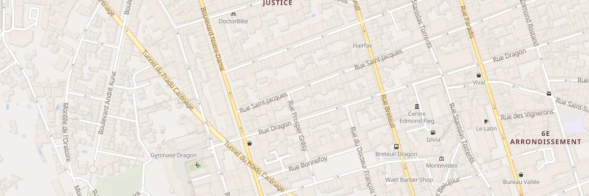 Plan du 107 Rue saint jacques à Marseille 6e Arrondissement