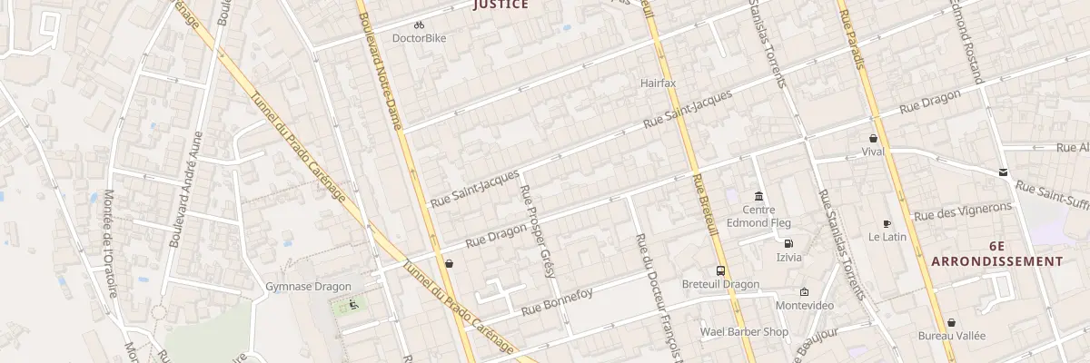 Plan du 105 Rue saint jacques à Marseille 6e Arrondissement